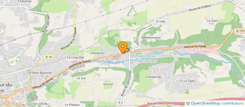 localisation de l'entreprise MONSIEUR THIERRY BRUNIER  SAINT-CLAIR-DE-LA-TOUR