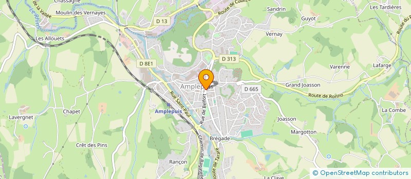 localisation de l'entreprise MONSIEUR THIERRY BUFFIN  AMPLEPUIS