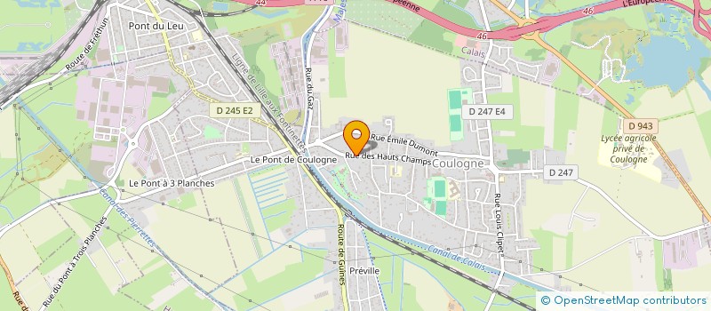 localisation de l'entreprise MONSIEUR THIERRY BUNOU  COULOGNE