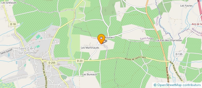 localisation de l'entreprise MONSIEUR THIERRY BURDIN à SAINT-CIERS-SUR-GIRONDE
