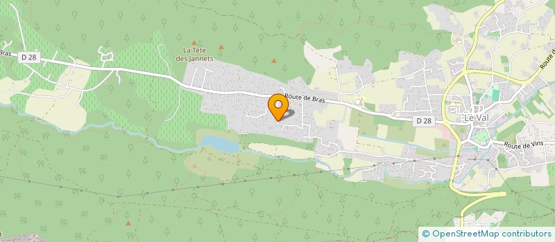 localisation de l'entreprise MONSIEUR THIERRY BURIELLI  LE VAL