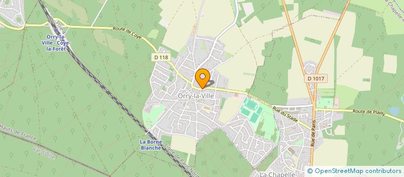 localisation de l'entreprise MONSIEUR THIERRY BURNEL  ORRY-LA-VILLE