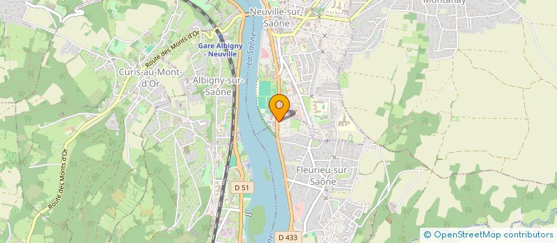 localisation de l'entreprise MONSIEUR THIERRY BURRONI  FLEURIEU-SUR-SAONE