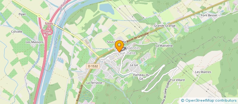 localisation de l'entreprise MONSIEUR THIERRY BUTEZ  SAINT-QUENTIN-SUR-ISERE