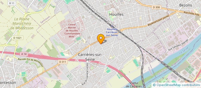 localisation de l'entreprise MONSIEUR THIERRY CADIN à CARRIERES-SUR-SEINE