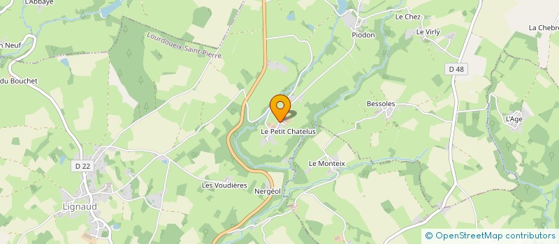 localisation de l'entreprise MONSIEUR THIERRY CAFFIN à LOURDOUEIX-SAINT-PIERRE