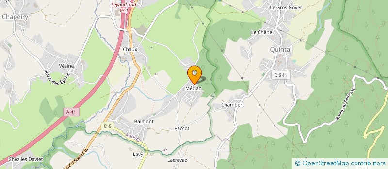 localisation de l'entreprise MONSIEUR THIERRY CAILLAT à ANNECY