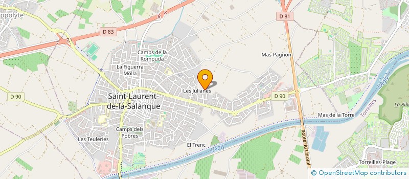 localisation de l'entreprise MONSIEUR THIERRY CAIXAS à SAINT-LAURENT-DE-LA-SALANQUE