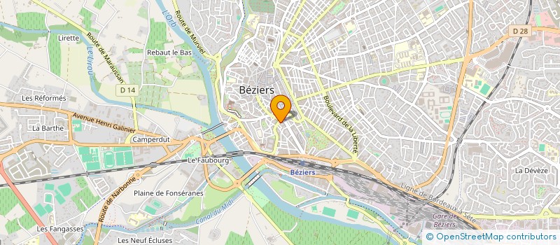 localisation de l'entreprise MONSIEUR THIERRY CALLABAT  BEZIERS