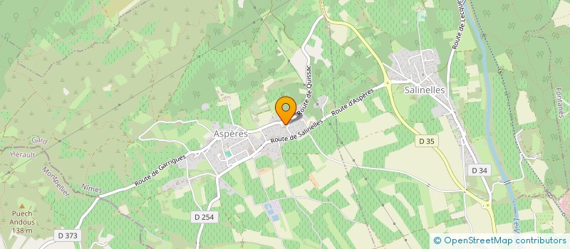 localisation de l'entreprise MONSIEUR THIERRY CALMET  ASPERES