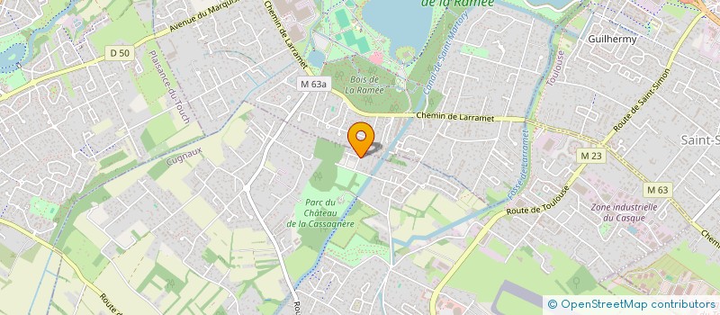 localisation de l'entreprise MONSIEUR THIERRY CAMES  CUGNAUX