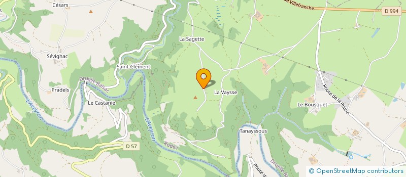 localisation de l'entreprise MONSIEUR THIERRY CANAC  DRUELLE BALSAC