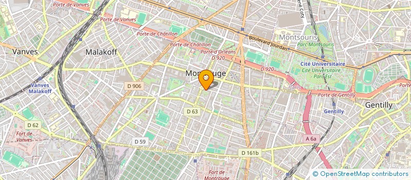 localisation de l'entreprise MONSIEUR THIERRY CANNELLE  MONTROUGE