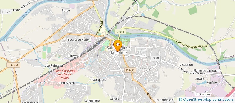 localisation de l'entreprise MONSIEUR THIERRY CANOURGUES à SAINT-SULPICE-LA-POINTE
