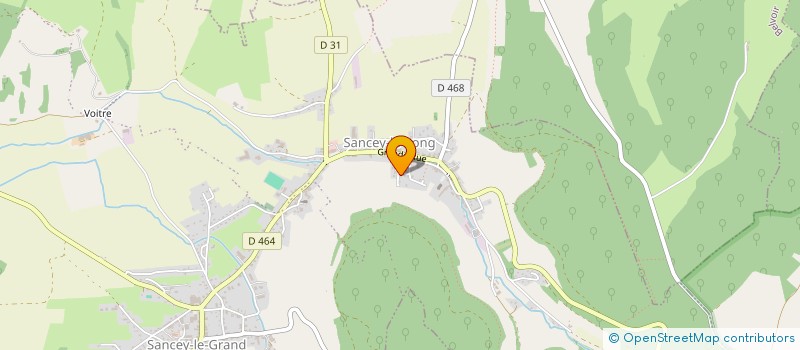 localisation de l'entreprise MONSIEUR THIERRY CANTIN  SANCEY