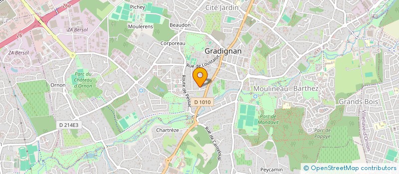 localisation de l'entreprise MONSIEUR THIERRY CAPDEVILLE à GRADIGNAN