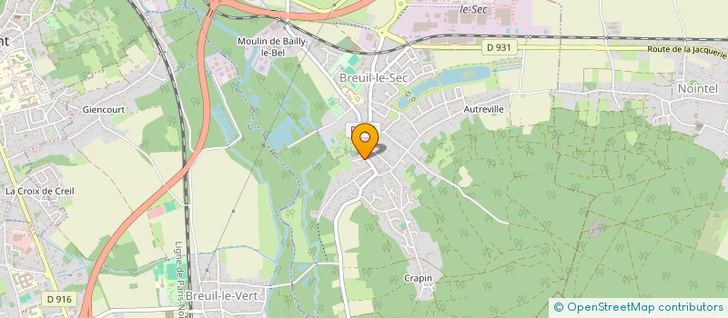 localisation de l'entreprise MONSIEUR THIERRY CARLIER  BREUIL-LE-SEC