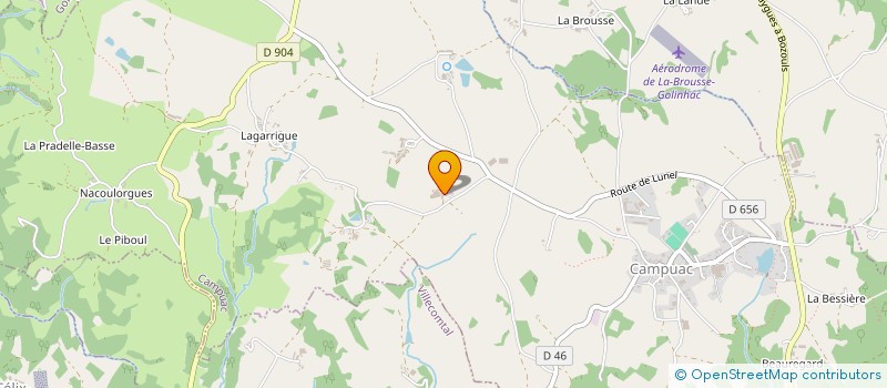 localisation de l'entreprise MONSIEUR THIERRY CARMARANS  CAMPUAC