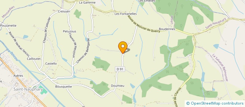 localisation de l'entreprise MONSIEUR THIERRY CARRIE  SAINT-NAUPHARY