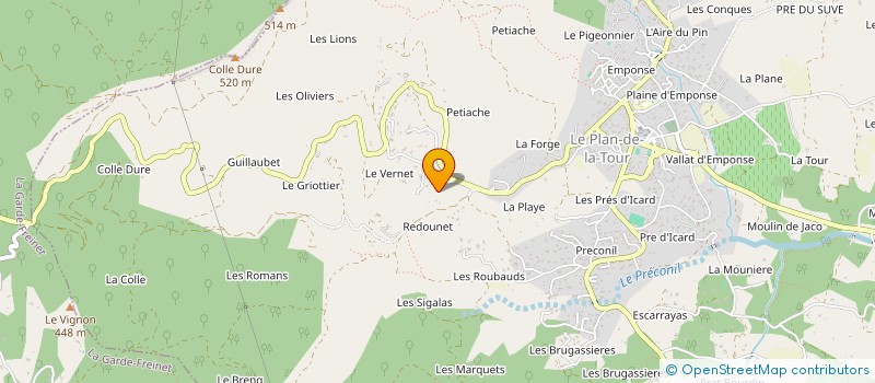 localisation de l'entreprise MONSIEUR THIERRY CARTIER à LE PLAN-DE-LA-TOUR