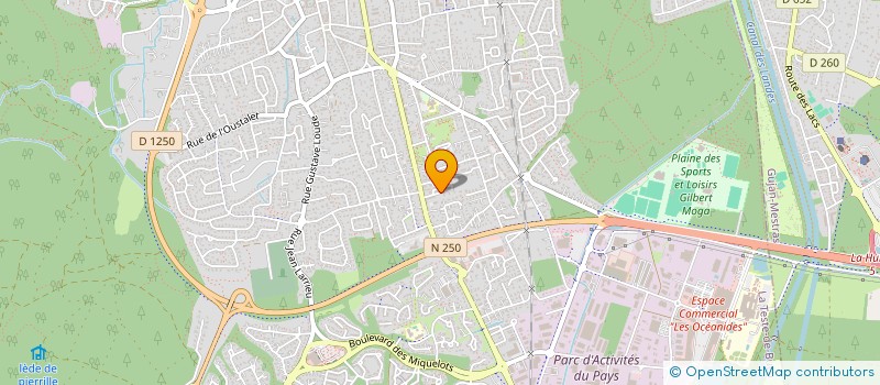 localisation de l'entreprise MONSIEUR THIERRY CASTAGNET  LA TESTE-DE-BUCH