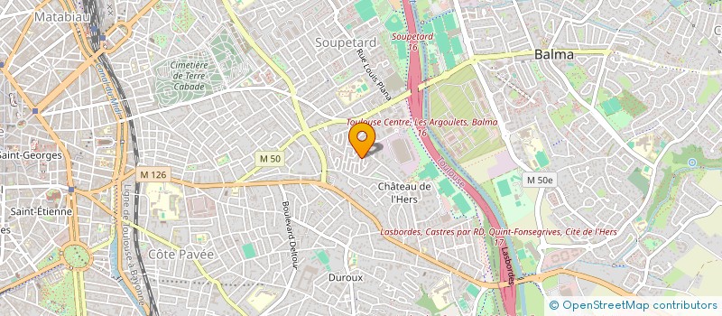 localisation de l'entreprise MONSIEUR THIERRY CASTAN à TOULOUSE