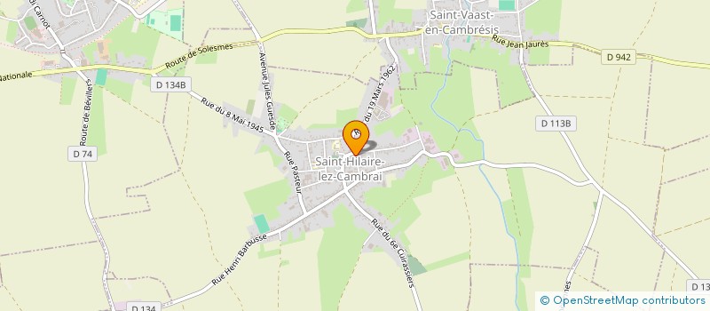 localisation de l'entreprise MONSIEUR THIERRY CATTELAIN  SAINT-HILAIRE-LEZ-CAMBRAI