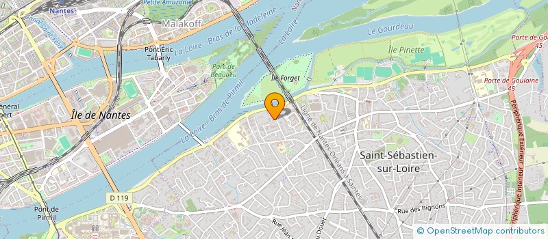 localisation de l'entreprise MONSIEUR THIERRY CAUNEAU  SAINT-SEBASTIEN-SUR-LOIRE