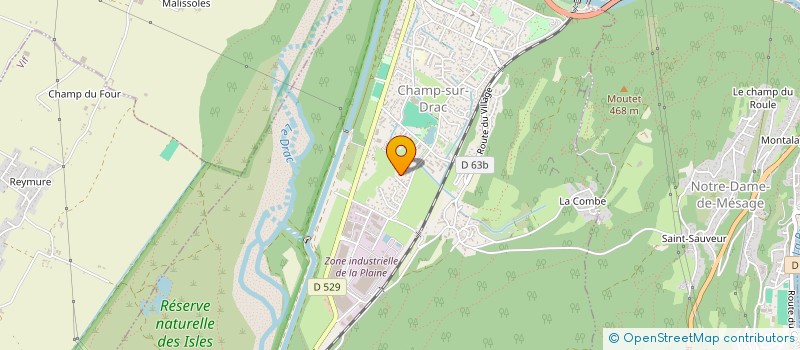 localisation de l'entreprise MONSIEUR THIERRY CAVAGNA  CHAMP-SUR-DRAC