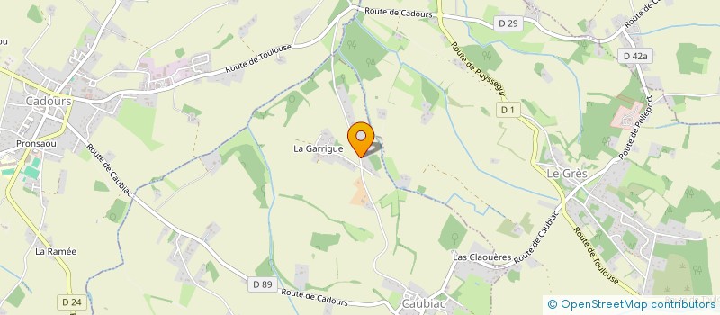 localisation de l'entreprise MONSIEUR THIERRY CAZEMAGE  CAUBIAC