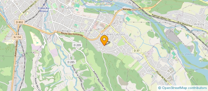 localisation de l'entreprise MONSIEUR THIERRY CAZENAVE-LACROUTS  MAZERES-LEZONS