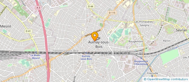 localisation de l'entreprise MONSIEUR THIERRY CELLIER à AULNAY SOUS BOIS