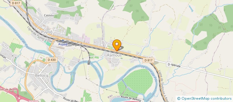 localisation de l'entreprise MONSIEUR THIERRY CENSIER  PUYOO