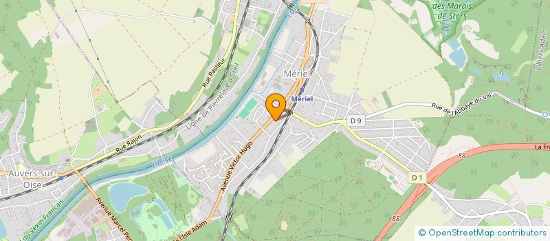 localisation de l'entreprise MONSIEUR THIERRY CERIVAL  MERIEL