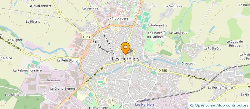 localisation de l'entreprise MONSIEUR THIERRY CHACUN à LES HERBIERS
