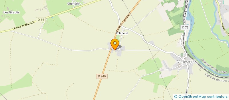 localisation de l'entreprise MONSIEUR THIERRY CHAGNON  VENESMES