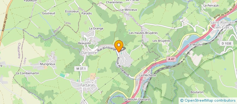 localisation de l'entreprise MONSIEUR THIERRY CHALANCON  DARGOIRE