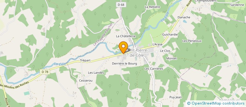 localisation de l'entreprise MONSIEUR THIERRY CHALVIN  SAINT-PIERRE-DE-COLE