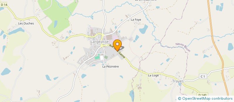 localisation de l'entreprise MONSIEUR THIERRY CHAMARD  LARGEASSE