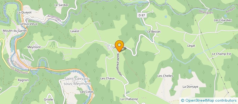 localisation de l'entreprise MONSIEUR THIERRY CHAMBADE à OLLIERGUES