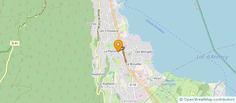 localisation de l'entreprise MONSIEUR THIERRY CHAMBELLANT  SEVRIER