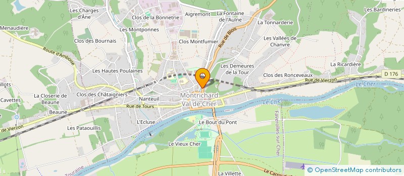 localisation de l'entreprise MONSIEUR THIERRY CHAMBFORT  MONTRICHARD-VAL-DE-CHER