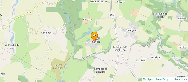 localisation de l'entreprise MONSIEUR THIERRY CHAMOIS  QUESTEMBERT