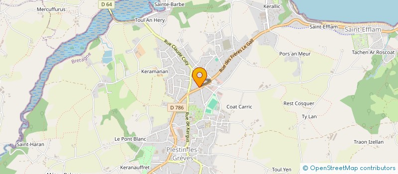 localisation de l'entreprise MONSIEUR THIERRY CHANTEREAU  PLESTIN-LES-GREVES