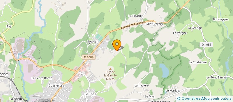 localisation de l'entreprise MONSIEUR THIERRY CHAPEYRON à USSEL
