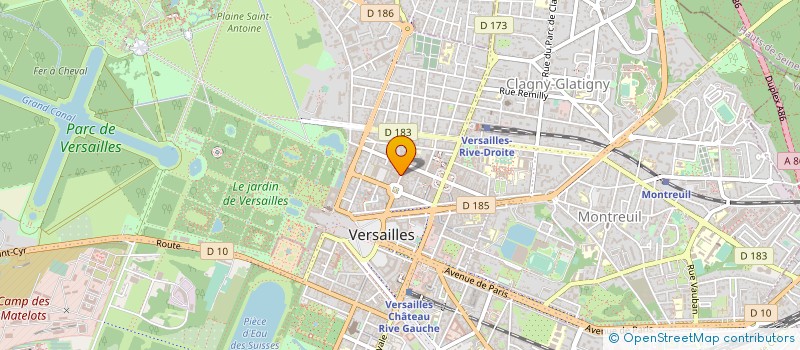 localisation de l'entreprise MONSIEUR THIERRY CHAPLAIN à VERSAILLES