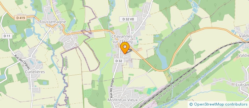 localisation de l'entreprise MONSIEUR THIERRY CHARBON  CHAVANNES-SUR-L'ETANG