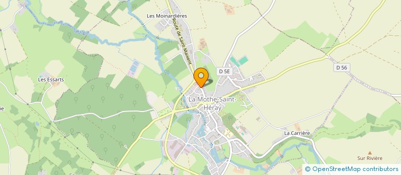 localisation de l'entreprise MONSIEUR THIERRY CHARBONNEAU à LA MOTHE-SAINT-HERAY