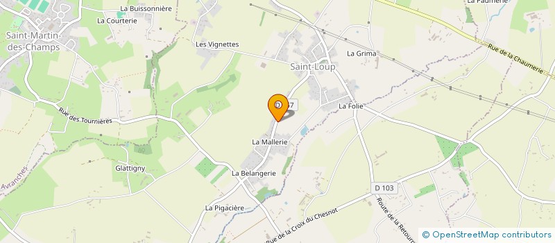 localisation de l'entreprise MONSIEUR THIERRY CHARBONNEL  SAINT-LOUP