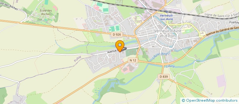 localisation de l'entreprise MONSIEUR THIERRY CHARRIER  VERNEUIL D'AVRE ET D'ITON